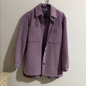 GAP Lavender Shirt Jacket